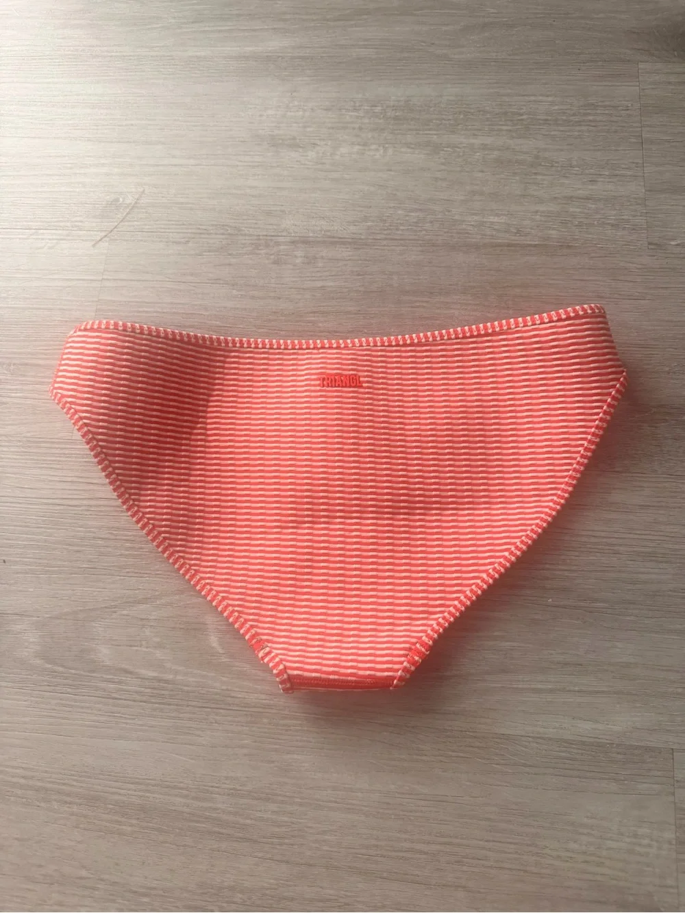 triangl swimwear Coral & White Stripe Bikini Bottom